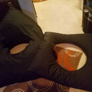 Booty Beanbag Set w/ base, foam and usable storage bags